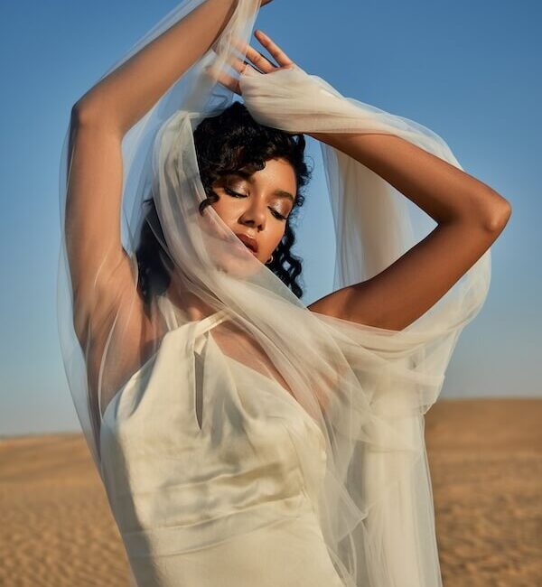 Haarstyling Hochzeit Model